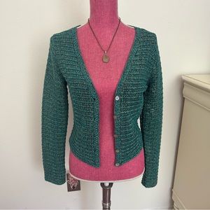 Vince Camuto Green Marl Cardigan
